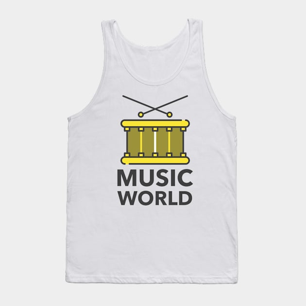 Music World Tank Top by Jitesh Kundra